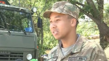  Шымкентте африкалық жігіт әскери борышын өтеп жүр