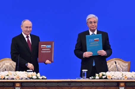 Тоқаев пен Путин бірлескен мәлімдеме қабылдады
