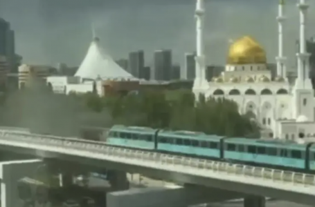 Астанада LRT жолында өрт шықты