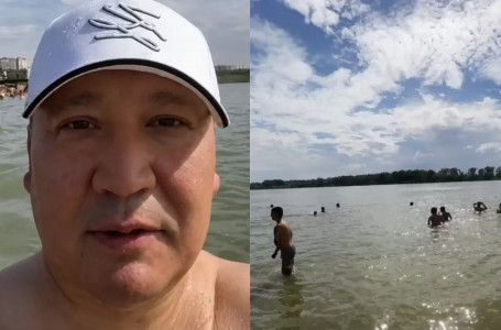 “Су лас емес“: Павлодар облысының әкімі Ертіске түсіп, желідегі сынға жауап берді