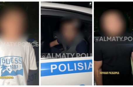 Қолында пышағы бар бір топ адам жүр деген шұғыл хабар түскен: Алматы полициясы алты күдіктіні ұстады