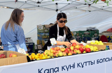 Алматыда Қала күніне орай алма жәрмеңкесі басталды