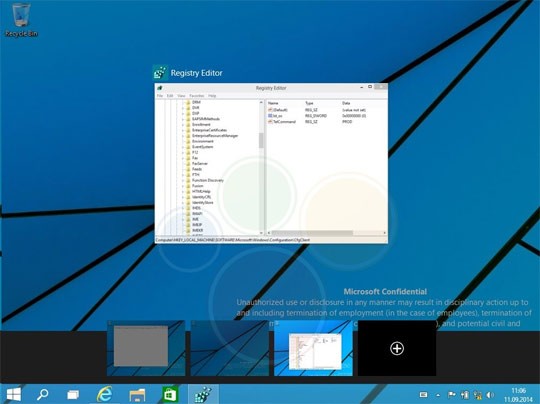 Windows 9 мультидесктопты тәртіпте жұмыс істейтін болады