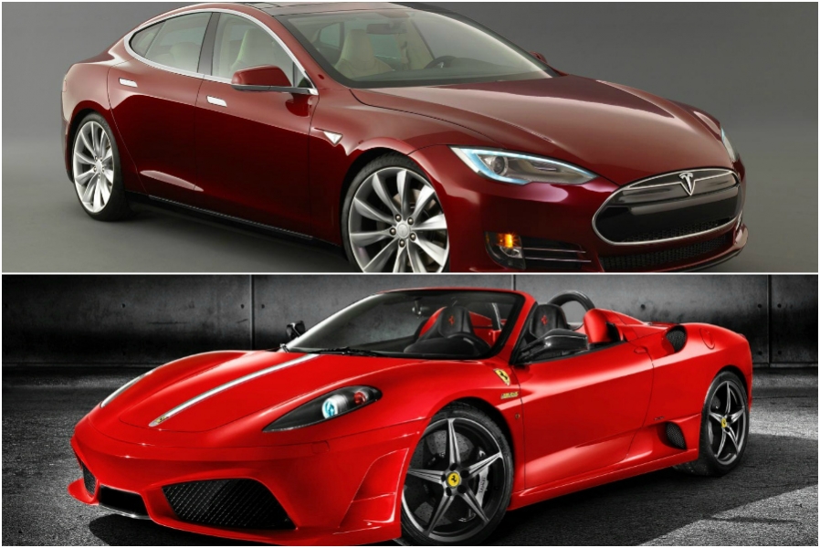 Tesla электромобилі Ferrari көлігін басып оза ала ма? (видео) 