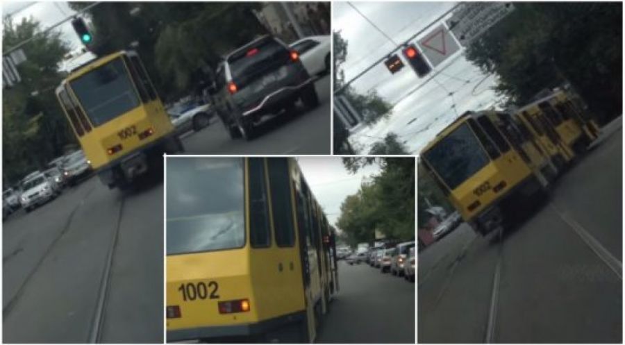 Алматыда трамвайдың қатысуымен болған жол апатының видеосы жарияланды