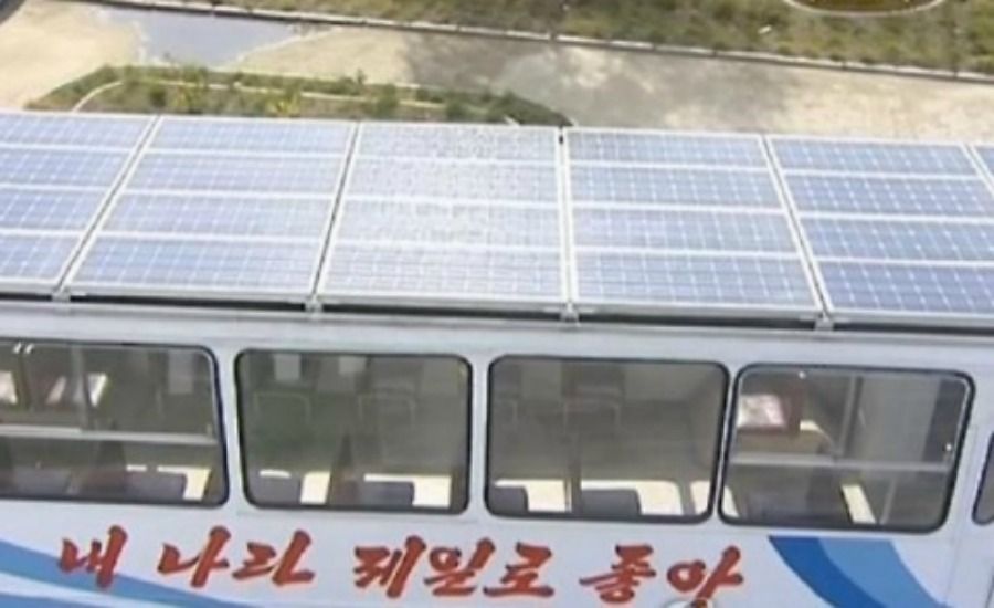 Солтүстік Корея: күн сәулесінен жүретін автобустар