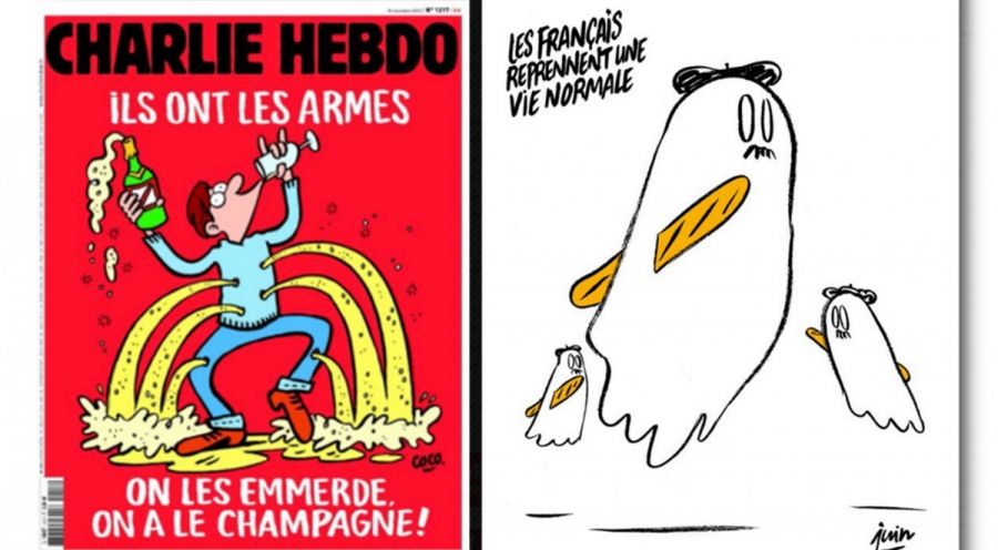 Charlie Hebdo Париждегі терактілерге жаңа карикатура салды