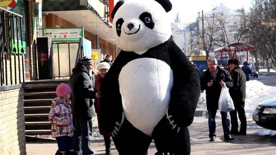 Астаналықтардың көңілін көтерген панда