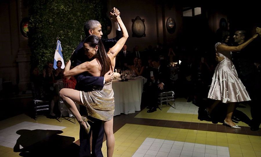 Обама танго билеп таңғалдырды