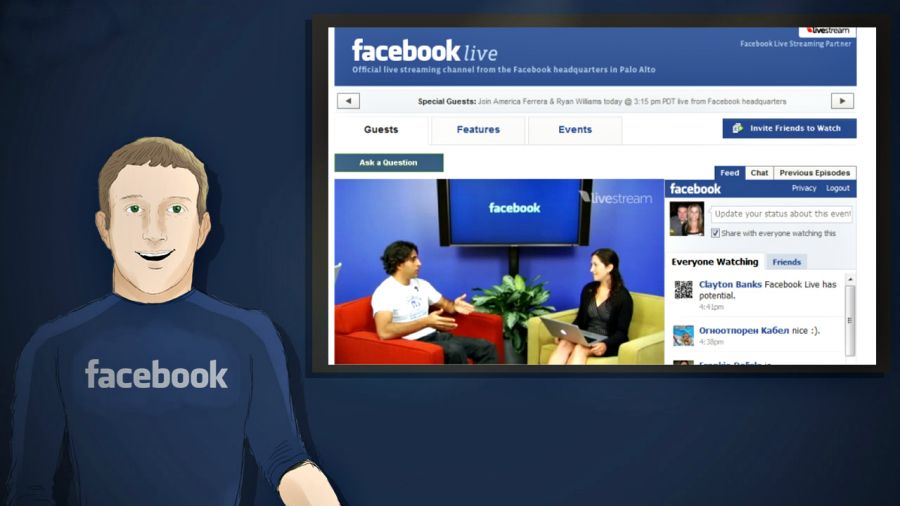 «Facebook» тікелей видеокөрсетілім жасайтын қызмет ұсынды