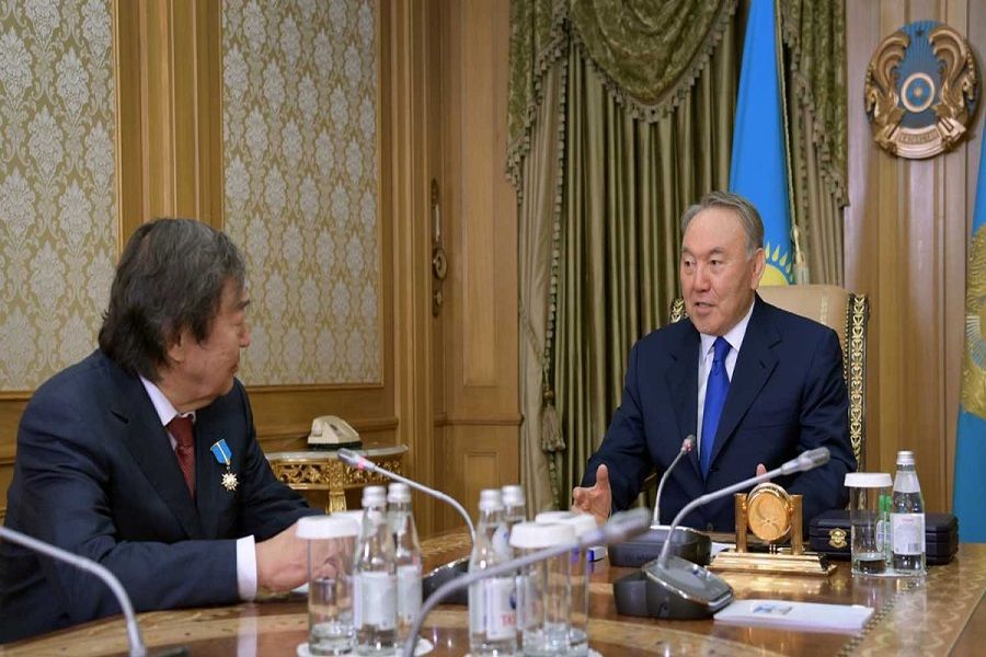Назарбаев Олжас Сүлейменовпен кездесті