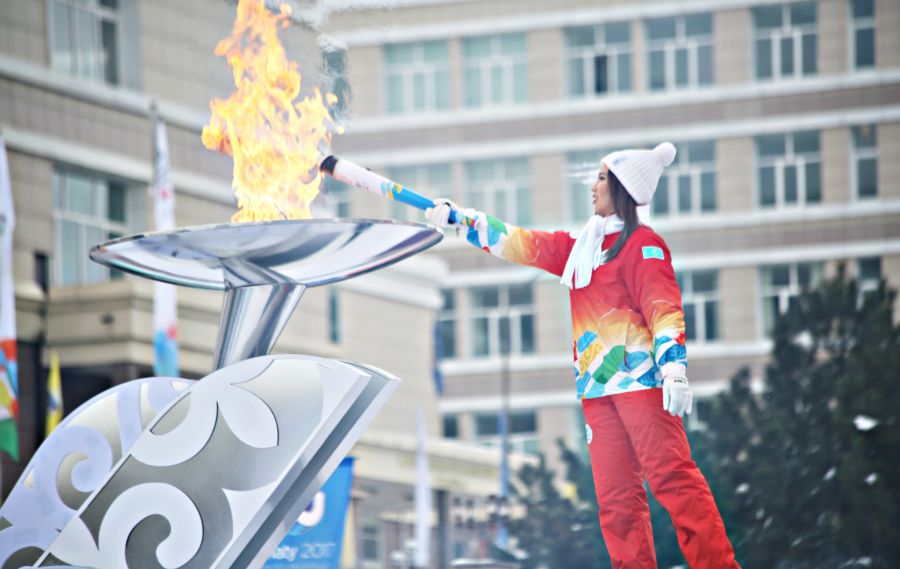 Алматыда Универсиада алауы тұтанды