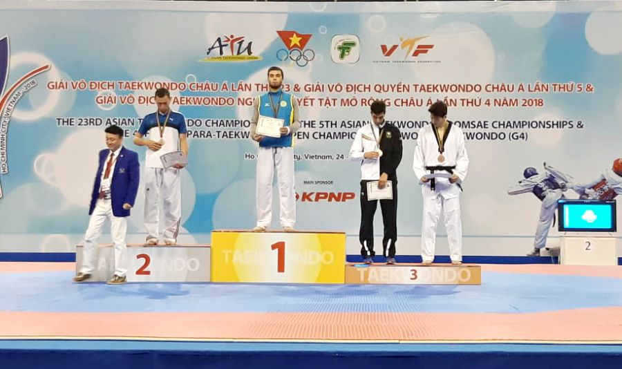 Қазақстандық таеквондошылар Азия чемпионатында 4 жүлде еншіледі