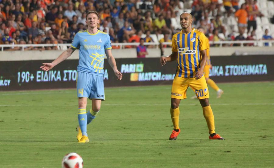 "Астана" бірінші ойында АПОЭЛ-ге есе жіберді