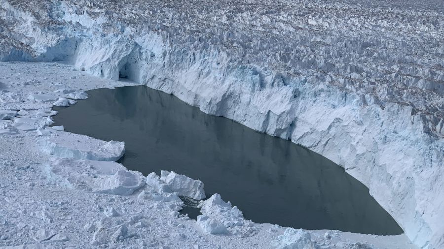NASA:  Гренландия мұздығының жартығасырлық фотосуреттері