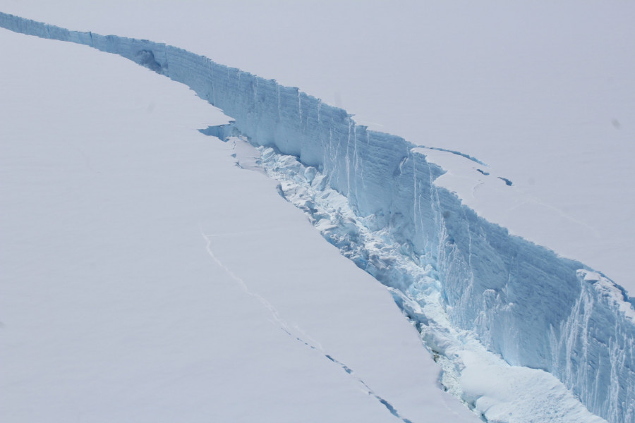 Антарктикадан үлкен айсберг бөлініп шықты