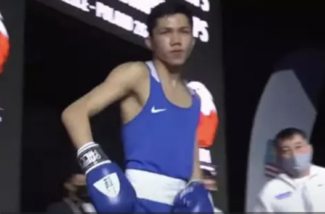 Қазақстандық спортшының Азия чемпионатында өзбек қарсыласын жеңген видеосы шықты