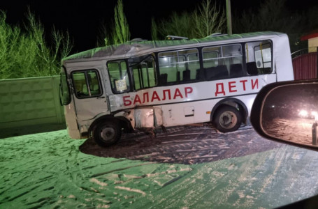 Ақтөбе облысында мектеп автобусы жол апатына ұшырады: жүргізуші қаза болды