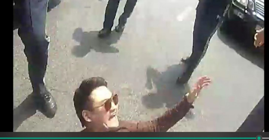Полиция Төреғали Төреәлінің ұсталған сәті анық көрінетін видеоны жариялады