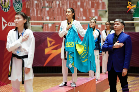 Таеквондошыларымыз халықаралық турнирде 5 алтын медаль жеңіп алды