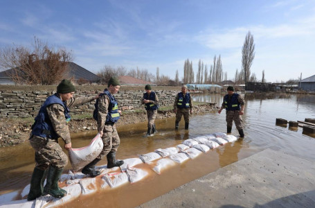 Таразда екі күн бойы толассыз қар жауып, аулаларды су басты