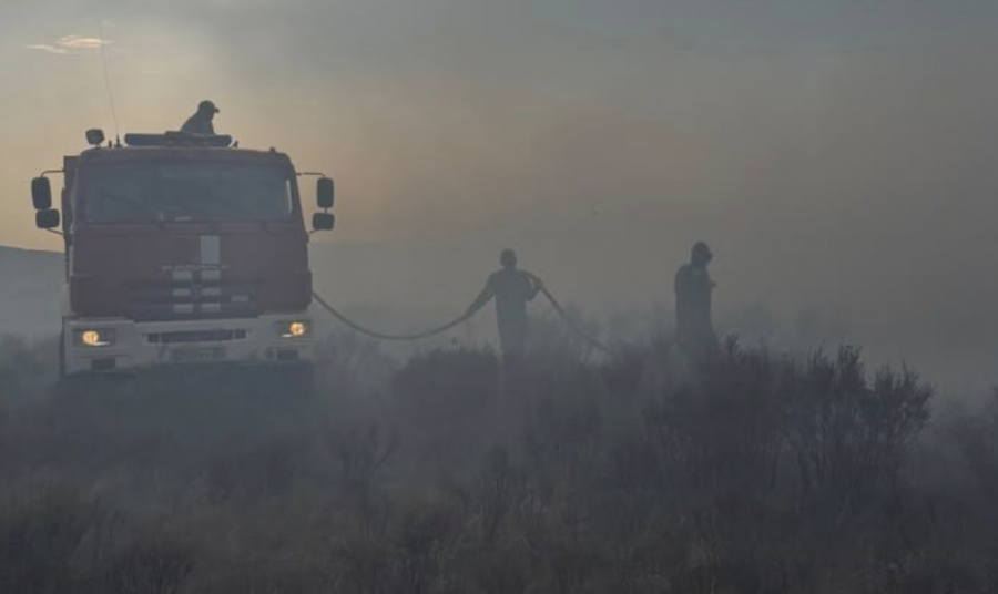 Қарағанды облысында дала өрті өршіп, екі адам ауруханаға түсті
