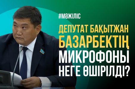 Депутат Бақытжан Базарбектің микрофоны неге өшірілді? / Мәжілістің жалпы отырысы / 11.09.2024